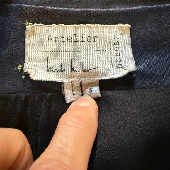 Artelier Nicole Miller Navy Faux Bomber/Moto Jacket (RARE) - Picture 7 of 9